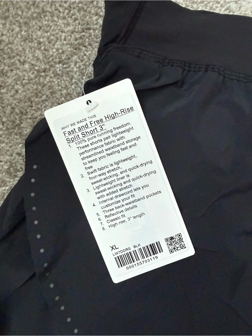 NWT Lululemon Fast and Free